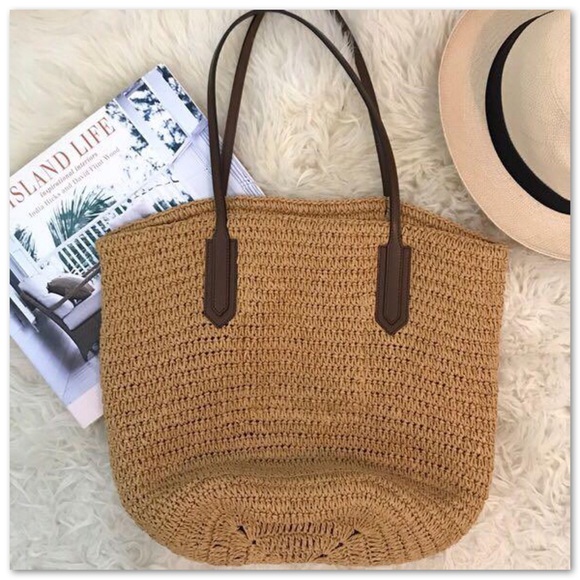 J. Crew Handbags - 👜 J.Crew Straw Market Tote Bag – SOLD OUT Online!